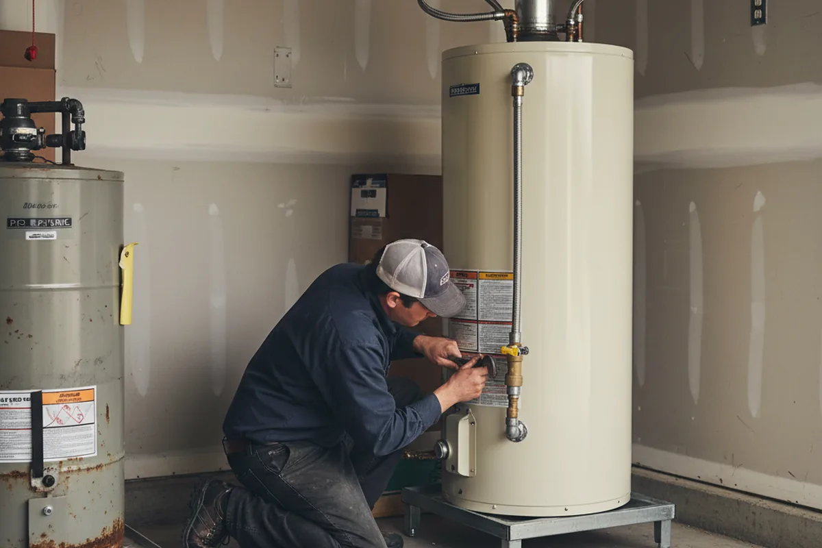 Water heater and shutoff valve replacement in Wilkes Barre