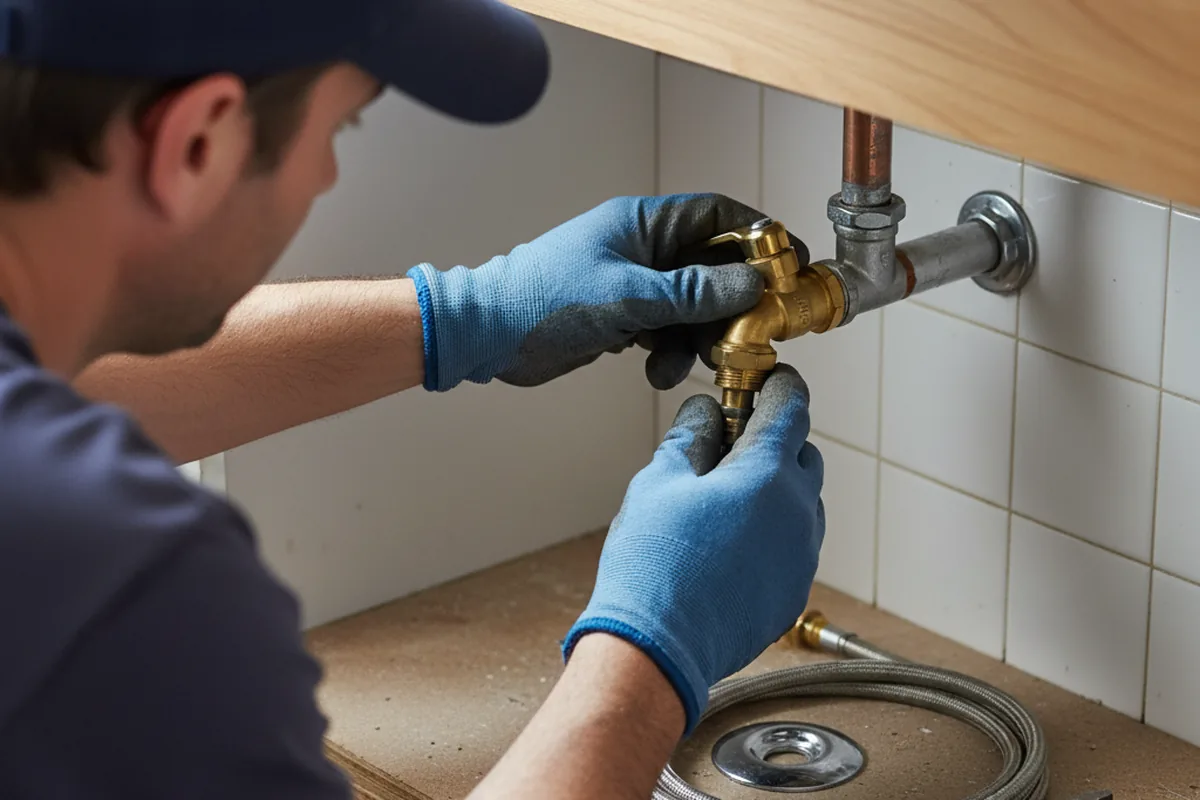 Shutoff valve and fitting work during Emergency Plumbing in Wilkes Barre